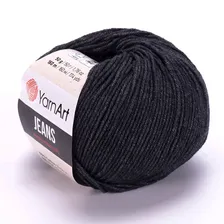 Пряжа для вязания YarnArt Jeans цвет №28 антрацит