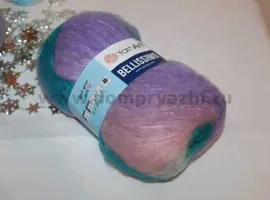 Пряжа мягкий мохер YarnArt art Bellissimo, цвет мята-фиолет-сирень розовый карамельный (1414)