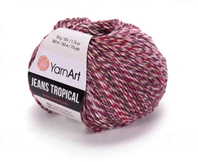 Пряжа Yarnart JEANS TROPICAL (619) 55% Хлопок 45% Акрил-0