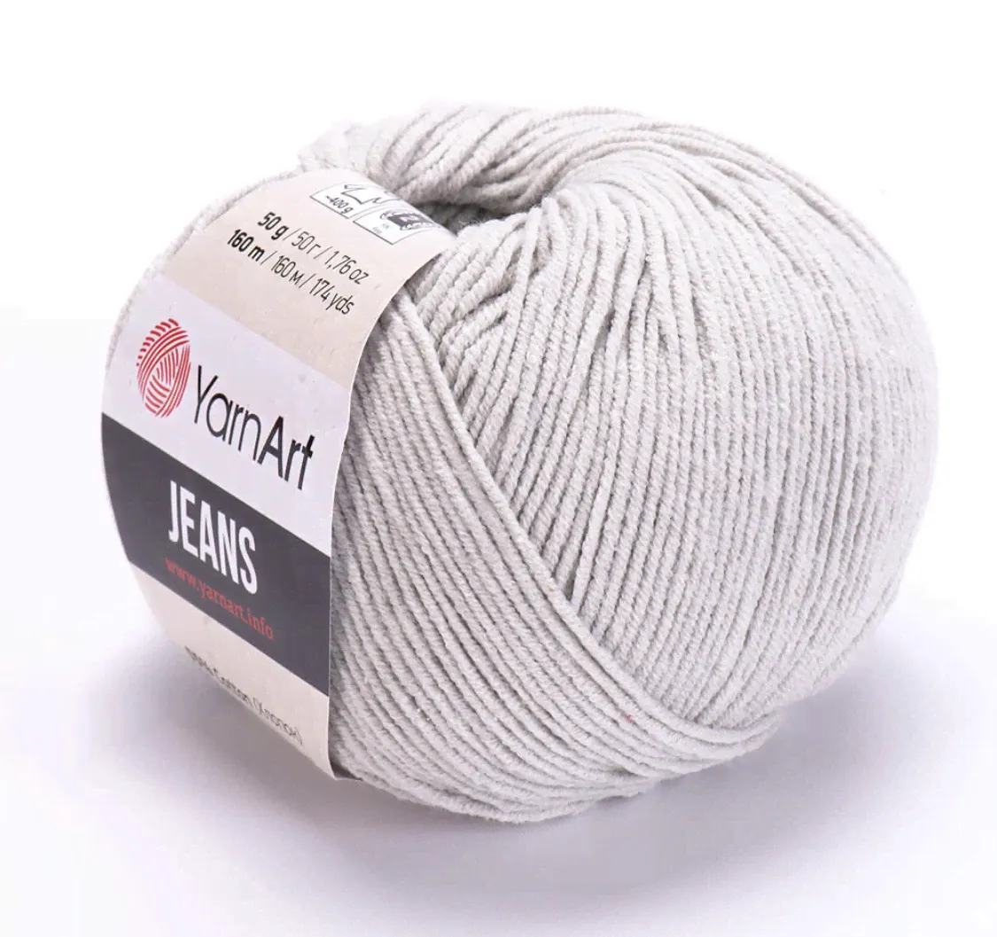 Пряжа Jeans 49 Светло-серый Yarnart