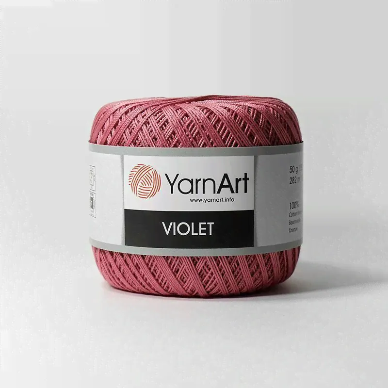 Пряжа VIOLET Yarnart хлопок 100-0