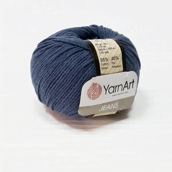 YarnArt jeans 45 серо-синий темный