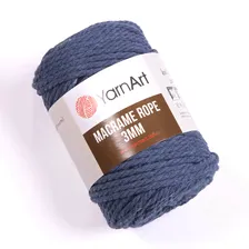 Пряжа YarnArt Macrame Rope 3mm цвет 761 джинсовый