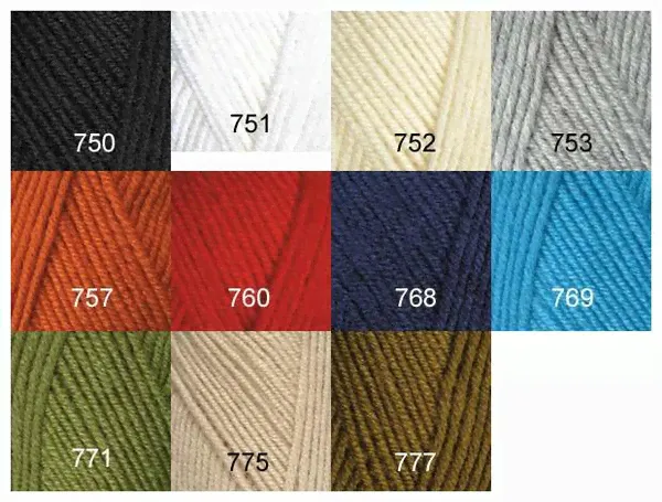 YarnArt(ТУРЦИЯ) [MERINO EXCLUSIVE] 50% шерсть, 50% акрил, 220 м, 100 г.-0