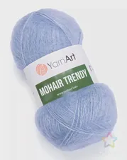Пряжа YarnArt 'Mohair trendy' 100гр 220м (50% мохер, 50% акрил) (107 сизый) сизый
