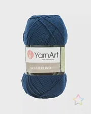 Пряжа YarnArt 'Super Perlee' 100гр 400м (100% акрил) (227 т.синий) т.синий