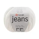 Пряжа YarnArt "JEANS" (50 г) 01 (белый)