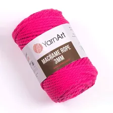 Пряжа YarnArt Macrame Rope 3mm цвет 803 ярко-розовый