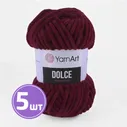 Пряжа YarnArt Dolce (752), бургунди, 5 шт. по 100 г, Dolce_752