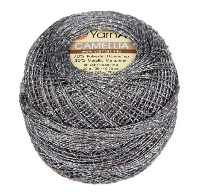 Пряжа YarnArt Camellia, цвет: 424 серый