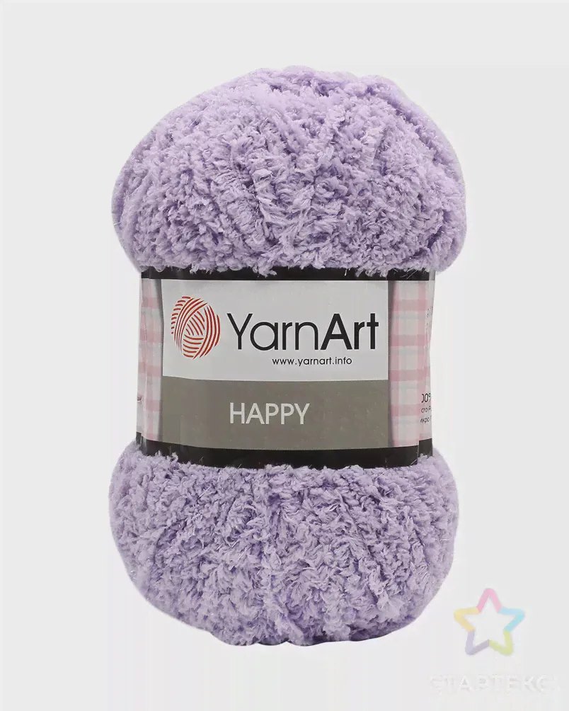 Пряжа YarnArt 'Happy' 100гр 175м (100% микрополиэстер) (777 сиреневый) сиреневого цвета-1