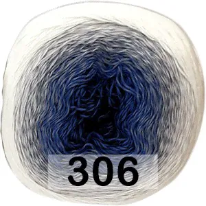 Пряжа YarnArt rosegarden 306 бел.сер.черн.синий-0