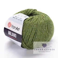 Пряжа YarnArt Milano 865 травяной зеленый