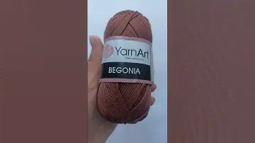 Подробный обзор пряжи 100% хлопок YarnArt Begonia №77  Коричневый