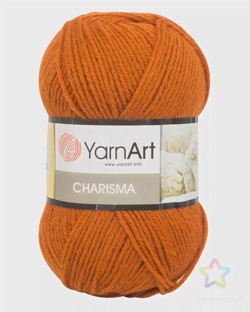 Пряжа YarnArt 'Charisma' 100гр 200м (80% шерсть, 20% акрил) (3027 терракот) терракот