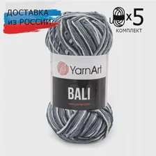 🛍 Пряжа YarnArt Bali 100 г, 215 м, ХлопокПолиэстер (5 мотков), цвета в ассортименте