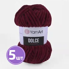 Пряжа YarnArt Dolce (752), бургунди, 5 шт. по 100 г, Dolce_752