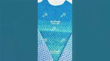 Вязаный крючком детский свитер из пряжи YarnArt flowers alpaca💙❄️💙