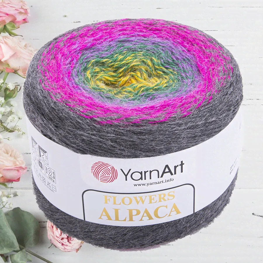 Flowers Alpaca Yarnart-0