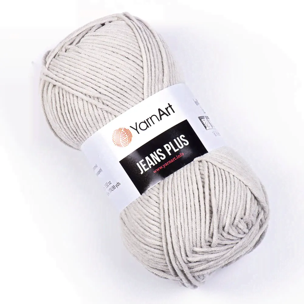 Пряжа Ярнарт Джинс Плюс (Yarnart Jeans Plus) 49 светло-серый