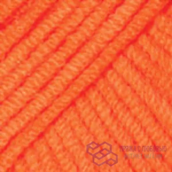 Пряжа Yarnart Jeans 77 (Ярко-оранжевый)-0