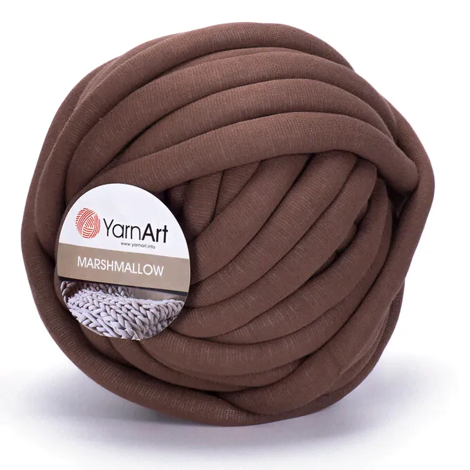 Пряжа YarnArt Marshmallow цвет №905 коричневый-0