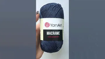 Подробный обзор пряжи YarnArt Macrame (100% полиэстер) №162 Темно-синий