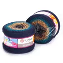 YarnArt Flowers 263 Серый Оранжевый Синий
