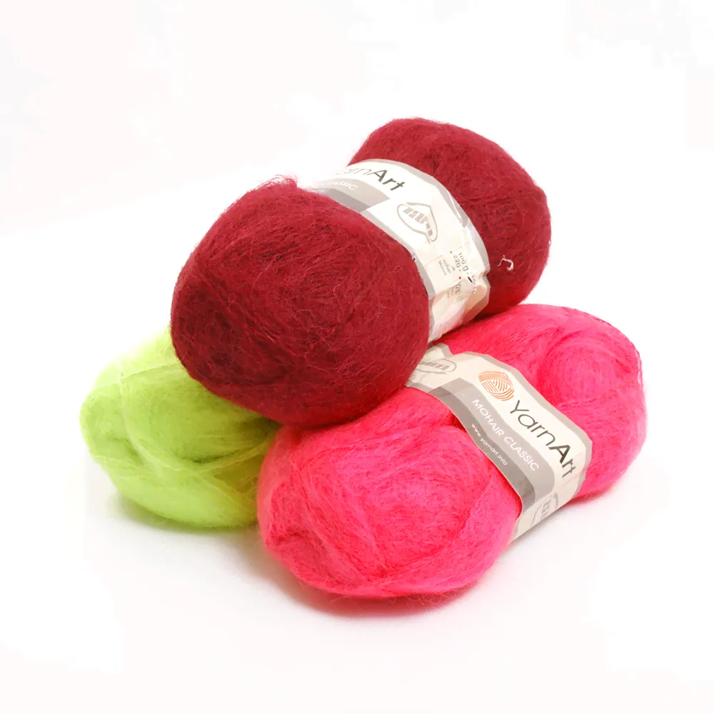 Пряжа Мохер YarnArt (Mohair Classic), мохер 70% - акрил 30%, 100 г / 220 м, (уп. 5 шт.)
