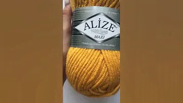 Подробный обзор полушерстяной пряжи Alize Super Lana Maxi №488 Цыпленок