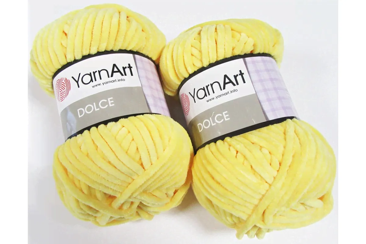 YarnArt Dolce 761 желтый-1