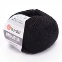 Пряжа для вязания YARNART Manhattan, 50гр, 200м цв.черный MH-916