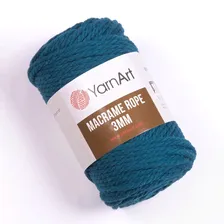 Пряжа YarnArt Macrame Rope 3mm цвет 789 морская волна