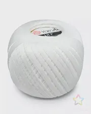 Пряжа YarnArt 'LILY' 50гр 225м (100% хлопок) (1000 белый) белого цвета