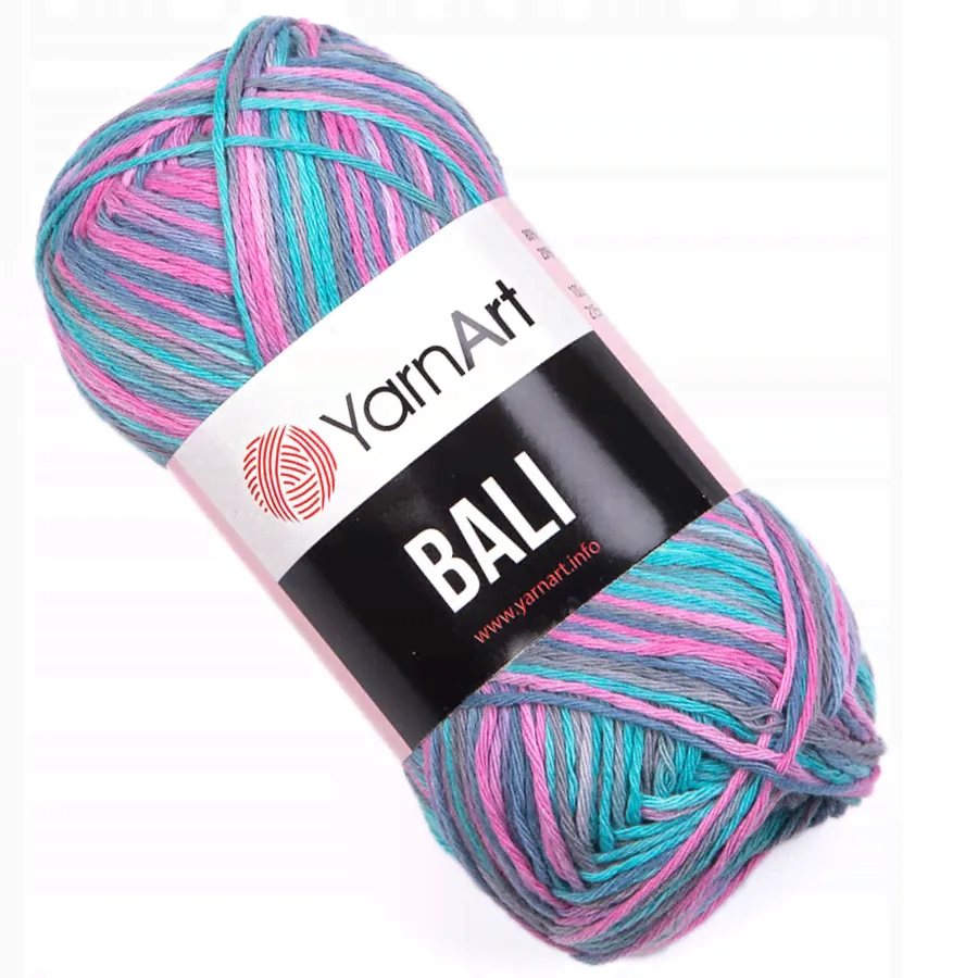Пряжа YarnArt BALI цветная ombre BROMELIA 2108