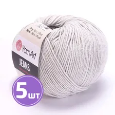 Пряжа YarnArt Jeans (49), перл, 5 шт. по 50 г, Jeans_49