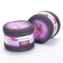 Flowers (Yarnart) 276 розовый-сирень-серый, пряжа 250г