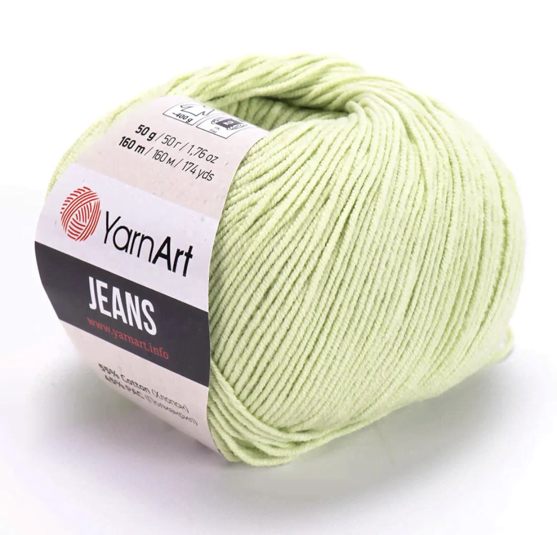 Пряжа Jeans 11 Светло-салатовый Yarnart