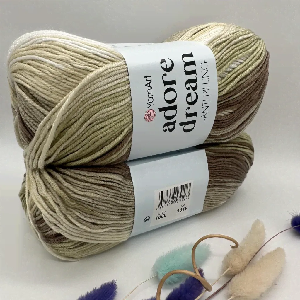 Пряжа YarnArt Adore Dream 1068-0