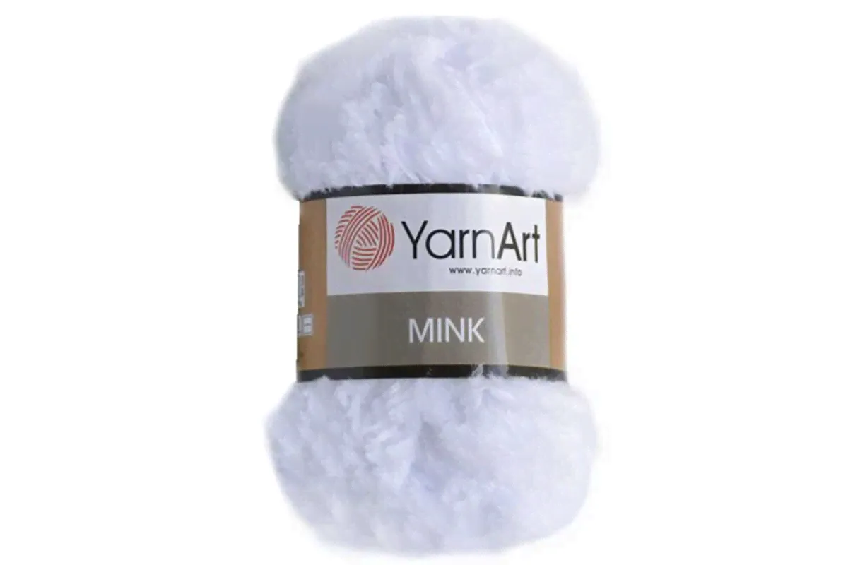 YarnArt Mink 345 белый-0