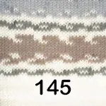 Пряжа YarnArt crazy color 145 молочн.беж.серый-0