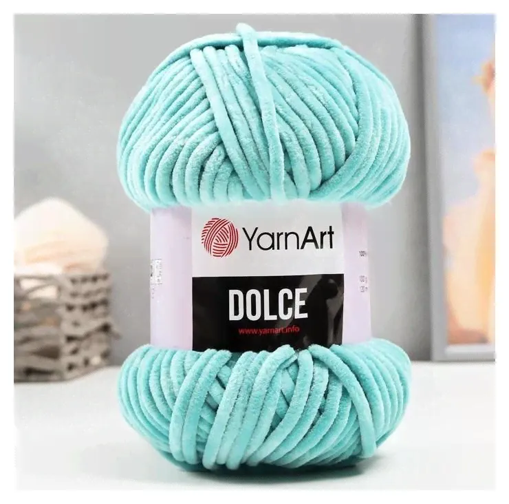 YarnArt Пряжа "Dolce" 100% микрополиэстер 120м/100гр (770 бирюза)-1