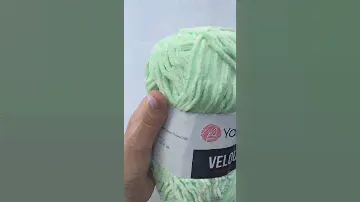 Подробный обзор плюшевой пряжи YarnArt Velour №845 Мята