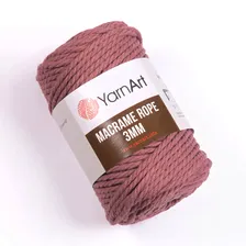 Пряжа YarnArt Macrame Rope 3mm цвет 792 пыльная роза