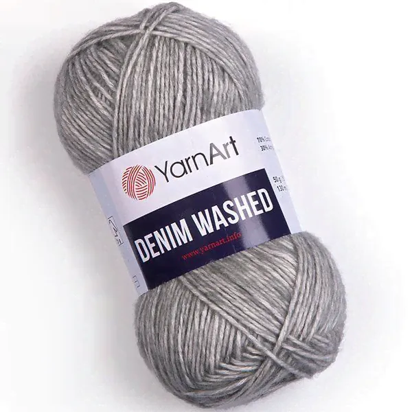 Ряжа YarnArt Denim Washed 70% хлопок/30% акрил 130м/50гр №908