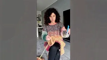 I managed to have enough yarn, to start a Cloud Sweater Cardigan version