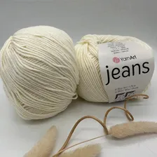 Пряжа YarnArt Jeans 03 крем
