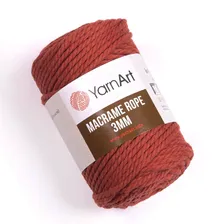 Пряжа YarnArt Macrame Rope 3mm цвет 785 кирпич
