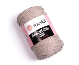 Пряжа YARNART MACRAME CORD 3mm 753 молочно-бежевый