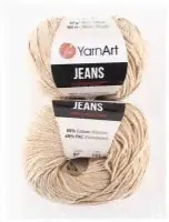 Пряжа YarnArt Jeans, 55 % хлопок, 45 % акрил, 50 г